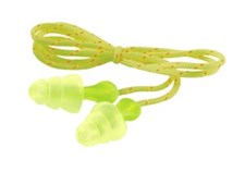 3M™ Tri-Flange™ Cloth Corded Earplugs, Hearing Conservation P3001 #70071515715